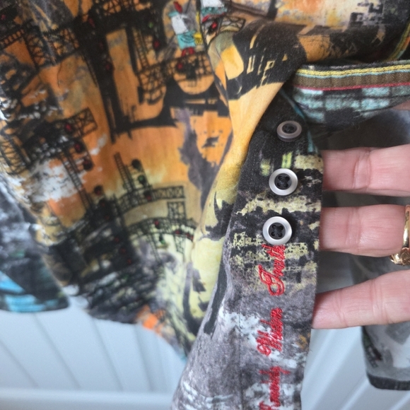 Robert Graham Embroidered Shirt Mens XL RARE Urban Streetwear - Picture 6 of 15